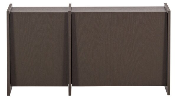 Ciemnobrązowa szafka pod TV w dekorze jesionu 102x53x44 cm Brock – WOOOD