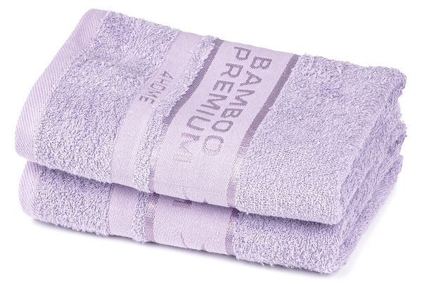 Bamboo Premium ręczniki jasnofioletowy, 50 x 100 cm