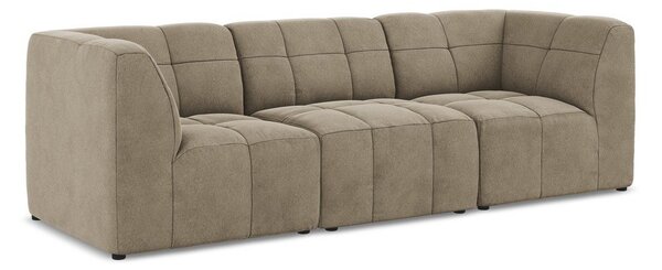 Brązowa aksamitna sofa 255 cm Aloha – Makamii