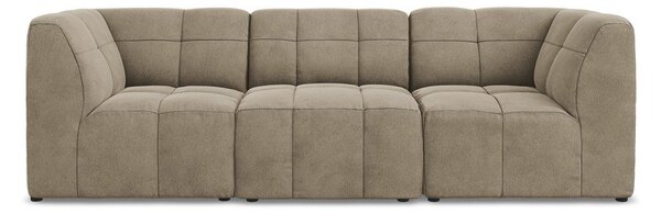 Brązowa aksamitna sofa 255 cm Aloha – Makamii