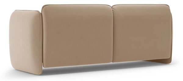 Brązowa aksamitna sofa 204 cm Georgia – Micadoni