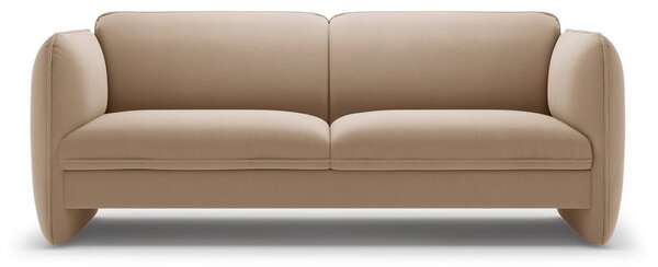 Brązowa aksamitna sofa 204 cm Georgia – Micadoni