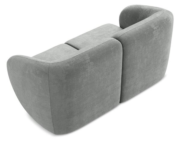Szara sofa z tkaniny szenilowej 174 cm Lani – Makamii