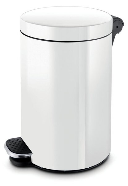 Kosz z pedałem,śmietnik,ł 5l, lakierowany biały