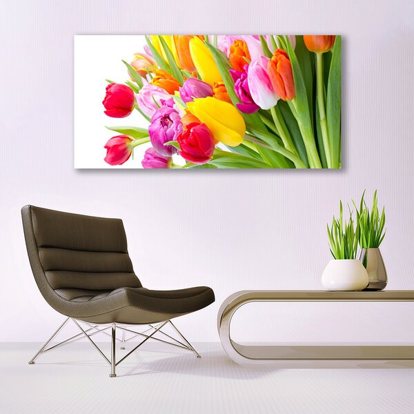 Obraz canvas Barwny Bukiet Tulipanów