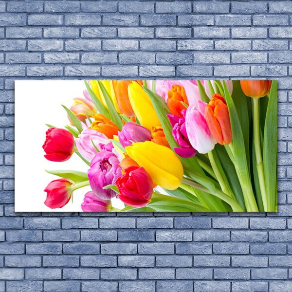 Obraz canvas Barwny Bukiet Tulipanów
