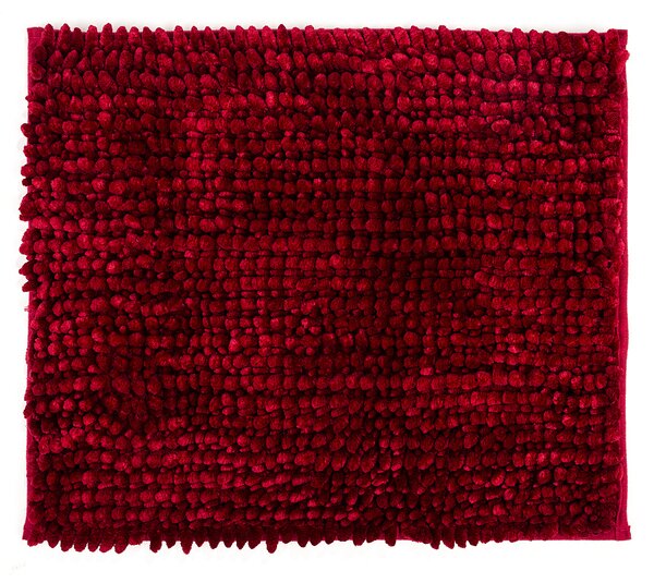 Mata łazienkowa Ella micro czerwona, 40 x 50 cm