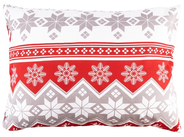 Świąteczna poszewka na poduszkę Red Nordic, 50 x 70 cm