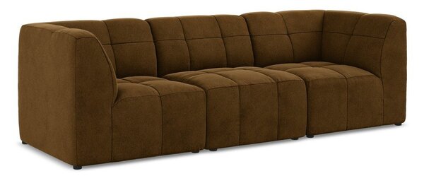Musztardowa aksamitna sofa 255 cm Aloha – Makamii
