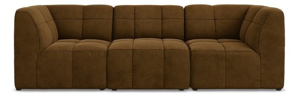 Musztardowa aksamitna sofa 255 cm Aloha – Makamii