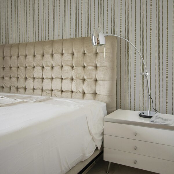 Tapety Minimalistyczny wzór w postaci żółtych kropel w pionowym pasku, Tapety Geometryczne, Tapety w paski, a00448 : Uwalls.pl