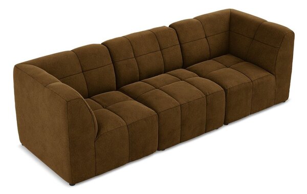 Musztardowa aksamitna sofa 255 cm Aloha – Makamii