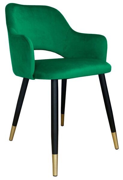 Krzesło NAPO VELVET GOLD zielone