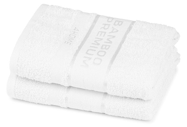 Bamboo Premium ręcznik biały, 50 x 100 cm, zestaw 2 szt