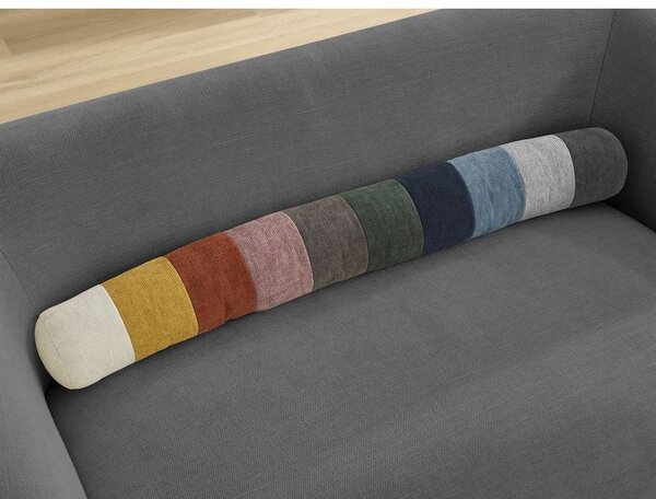 Ciemnoszara sofa z tkaniny szenilowej 160 cm Celine – Bobochic Paris
