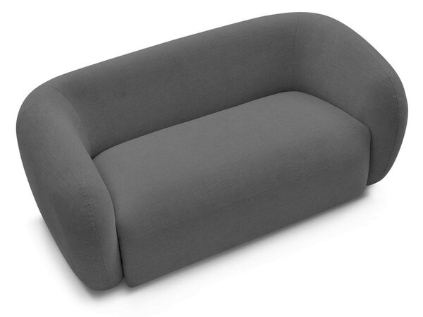 Ciemnoszara sofa z tkaniny szenilowej 160 cm Celine – Bobochic Paris