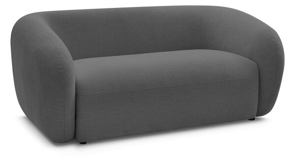 Ciemnoszara sofa z tkaniny szenilowej 160 cm Celine – Bobochic Paris