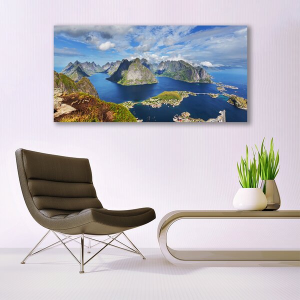 Obraz canvas Fiordy w Lazurowym Blasku