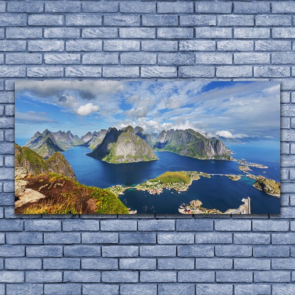 Obraz canvas Fiordy w Lazurowym Blasku