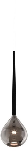 Czarna lampa wisząca Libra MD2128-1S szklany zwis łezka nad wyspę - czarny