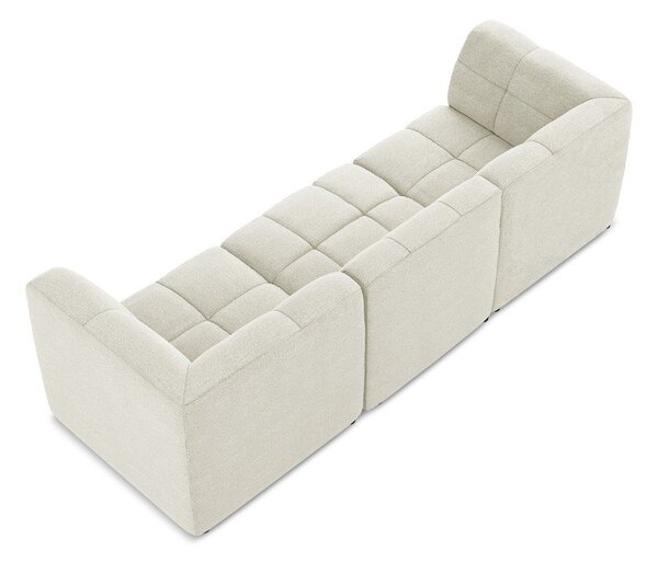 Beżowa sofa z materiału bouclé 255 cm Aloha – Makamii