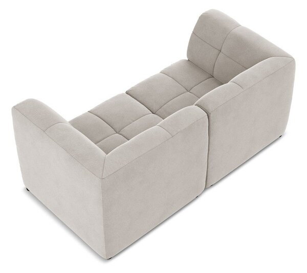 Beżowa aksamitna sofa 180 cm Aloha – Makamii