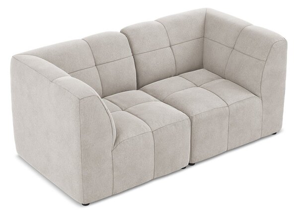 Beżowa aksamitna sofa 180 cm Aloha – Makamii
