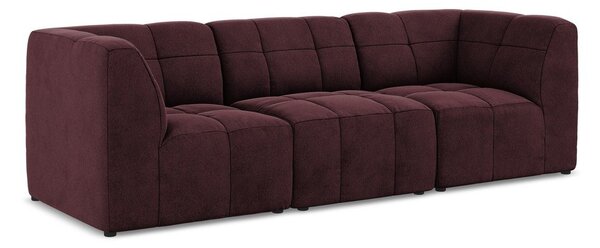 Bordowa aksamitna sofa 255 cm Aloha – Makamii