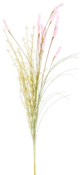 Sztuczne kwiaty polne lawendy 56 cm, różowy