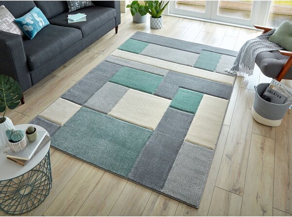 Zielono-szary dywan Flair Rugs Cosmos, 160x230 cm