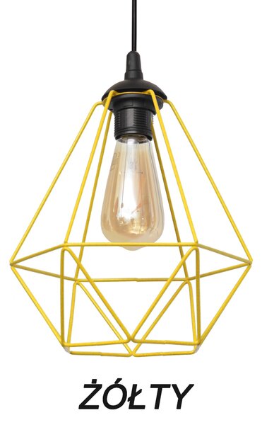 Lampa wisząca industrialna KARO ŻÓŁTA W-KM 1311/1 YL