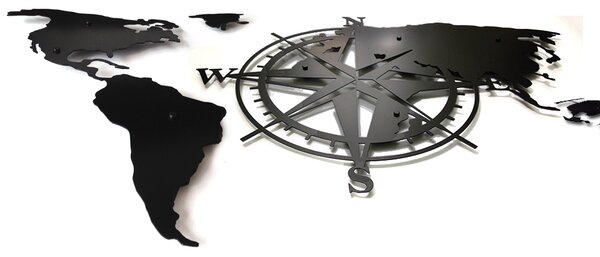 Dekoracyjna Mapa Świata Compass 3D