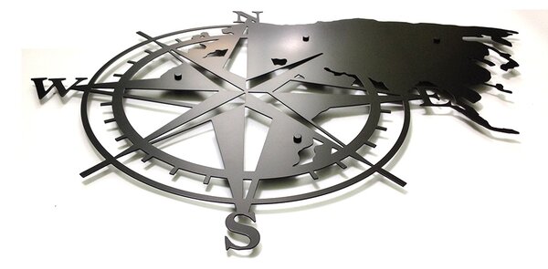Dekoracyjna Mapa Świata Compass 3D