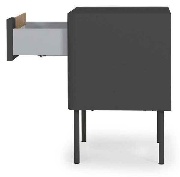 Antracytowa szafka nocna Tenzo Switch