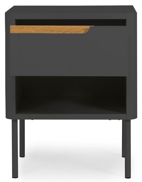 Antracytowa szafka nocna Tenzo Switch