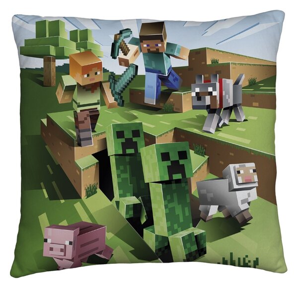 Poduszka Minecraft dwustronna, 40 x 40 cm