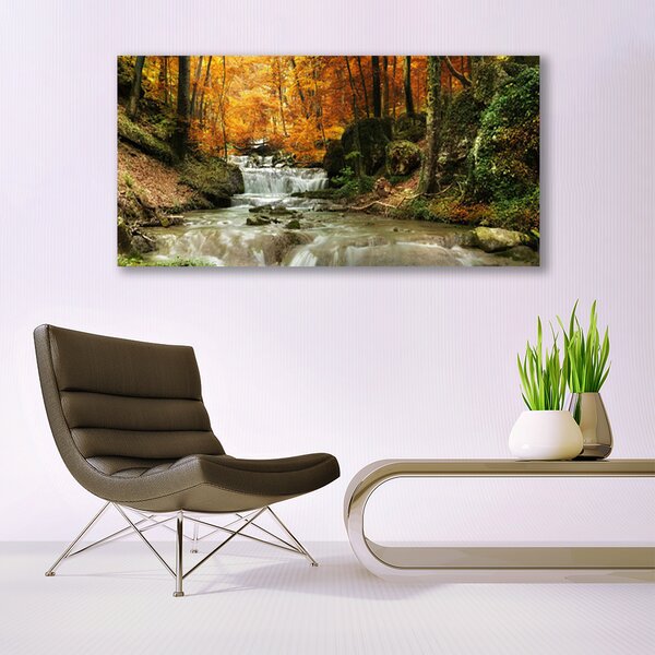 Obraz canvas Ukryty Wodospad w Gęstwinie