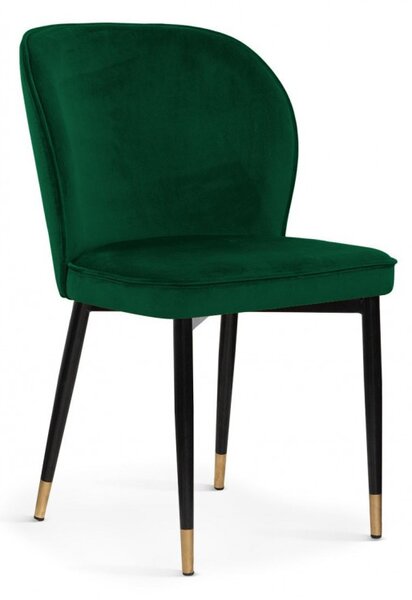 Krzesło AINE zielony/ noga czarno-złota/ BL78