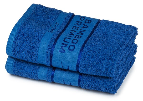 Ręcznik Bamboo Premium niebieski, 30 x 50 cm, komplet 2 szt