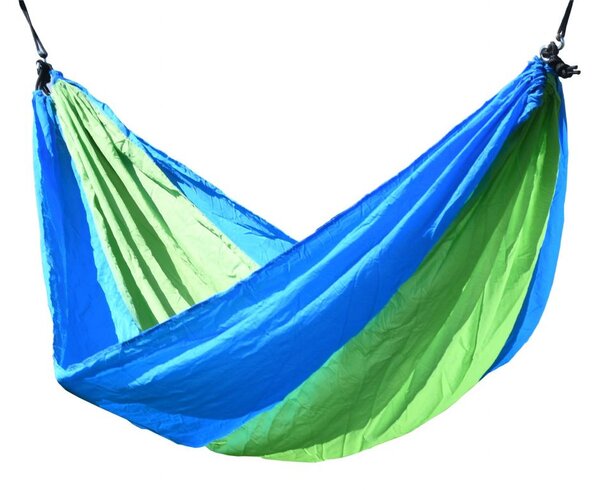 Hamak NYLON 275x137 cm zielono-niebieski