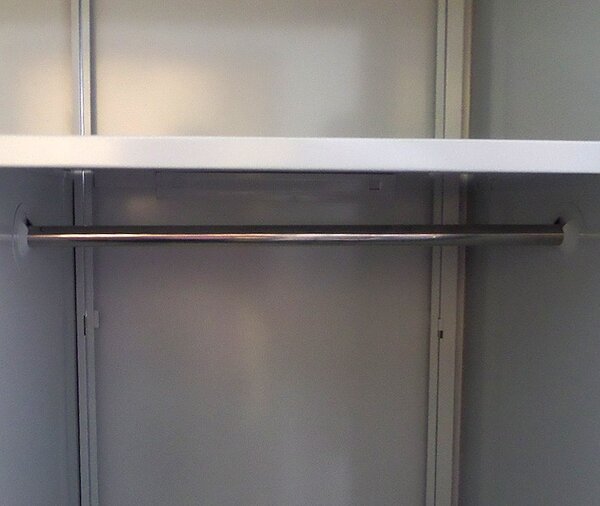 Uniwersalna szafa metalowa, 1820 x 900 x 450 mm, szara