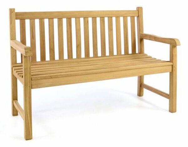 Ławka ogrodowa DIVERO - impregnowany tek - 130 cm