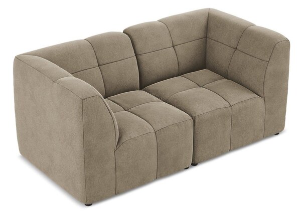Brązowa aksamitna sofa 180 cm Aloha – Makamii