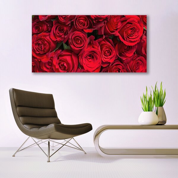 Obraz canvas Klasyczny Bukiet Czerwonych Róż