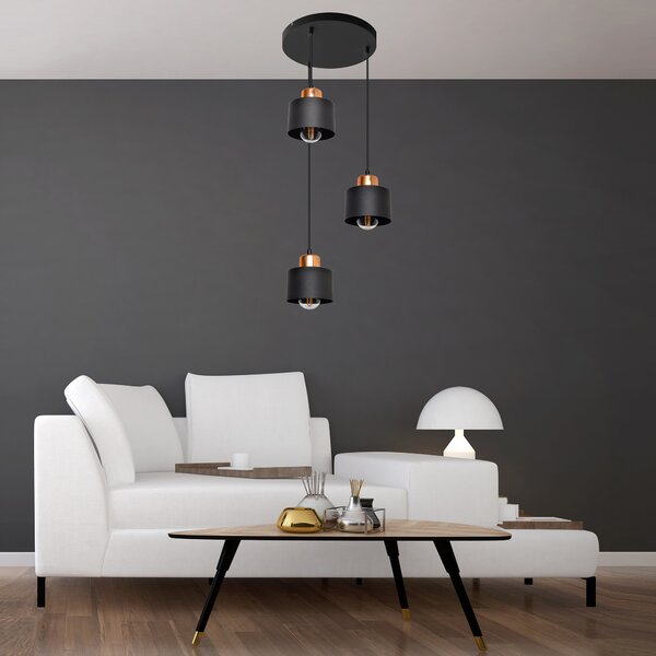 Lampa wisząca na kole EDISON II