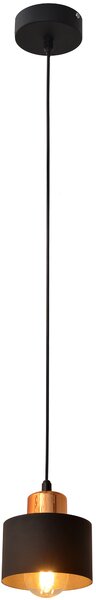 Lampa wisząca EDISON II W-KM 1360/1 BK+BR