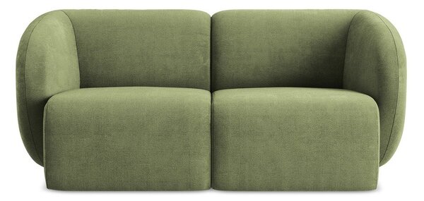 Zielona sofa z tkaniny szenilowej 174 cm Lani – Makamii