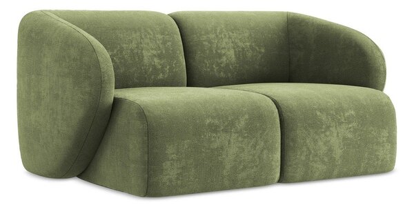 Zielona sofa z tkaniny szenilowej 174 cm Lani – Makamii