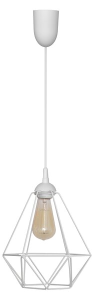 Lampa wisząca retro KARO W-KM 1311/1 zwis prosty - Biały