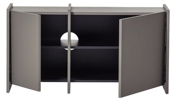 Szara szafka pod TV w dekorze jesionu 102x53x44 cm Brock – WOOOD